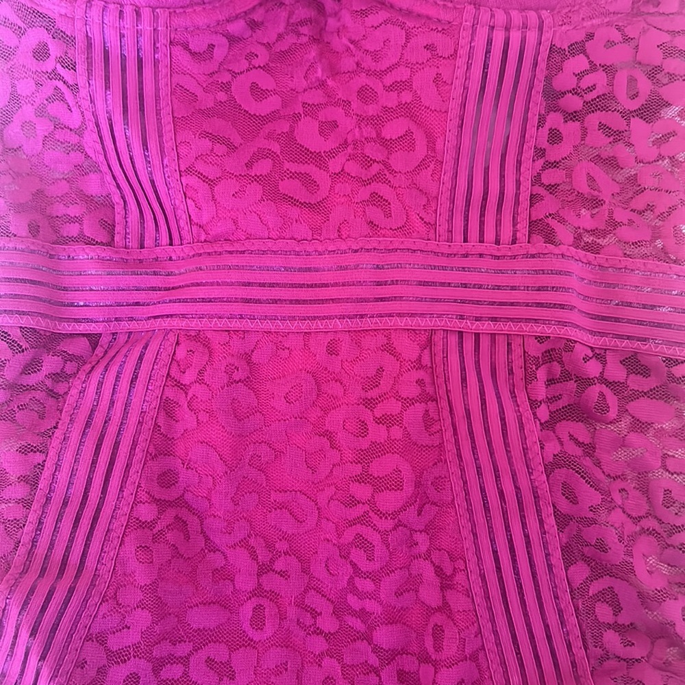 Pink leopard bodysuit size M - Picture 3 of 5